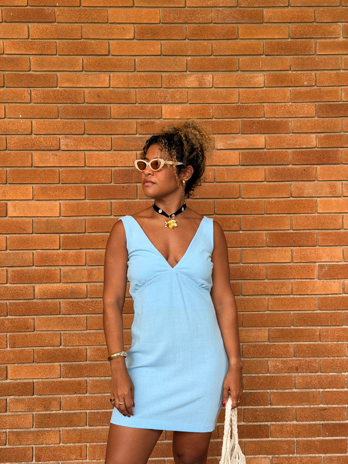Vestido Brisa  - Azul Bebê