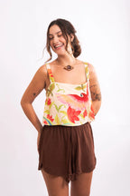Blusa Cropped - Tropicana
