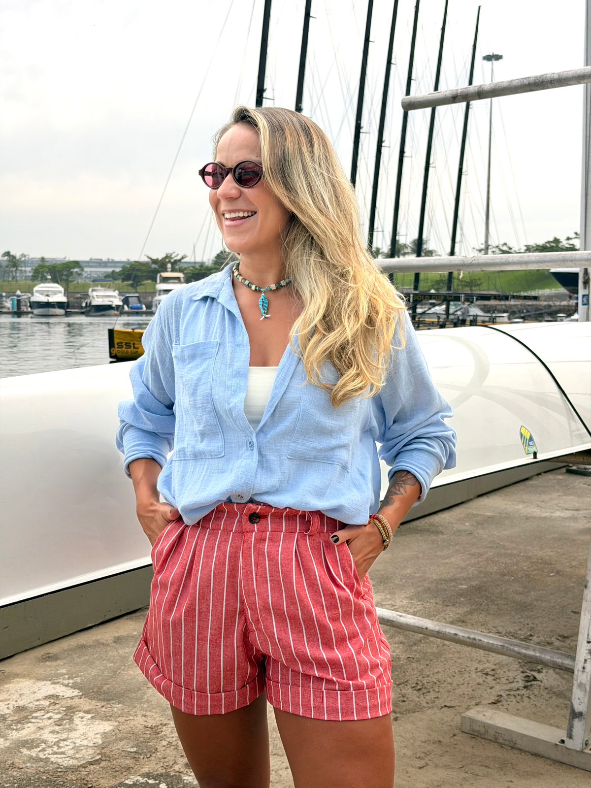 Camisão Levíssimo Brisa - Azul Pastel