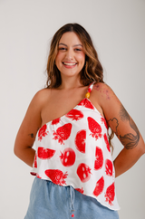 Blusa Um Ombro Só - Fruta da Estação