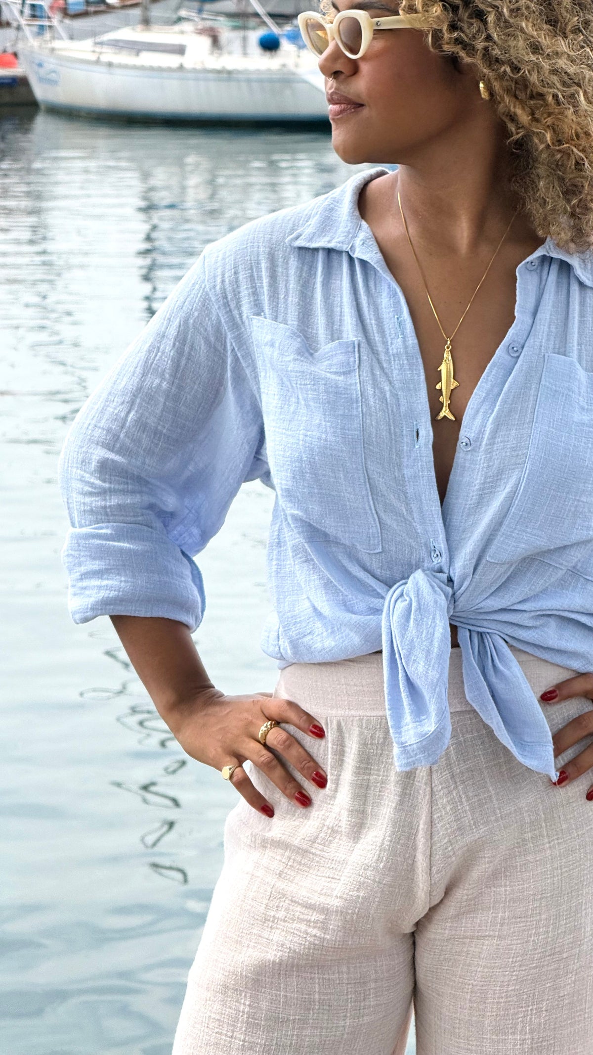 Camisão Levíssimo Brisa - Azul Pastel