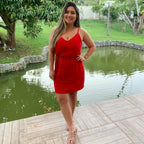 Vestido Natu Linho - Vermelho