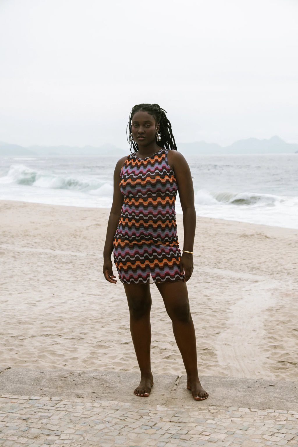 Vestido Curto Drapeado Tule - Rio 70