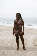 Vestido Curto Drapeado Tule - Rio 70