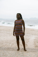 Vestido Curto Drapeado Tule - Rio 70