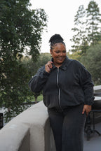 Jaqueta Bomber Estilo Over - Black Jeans