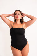 Body Poliamida Decote Quadrado - Preto