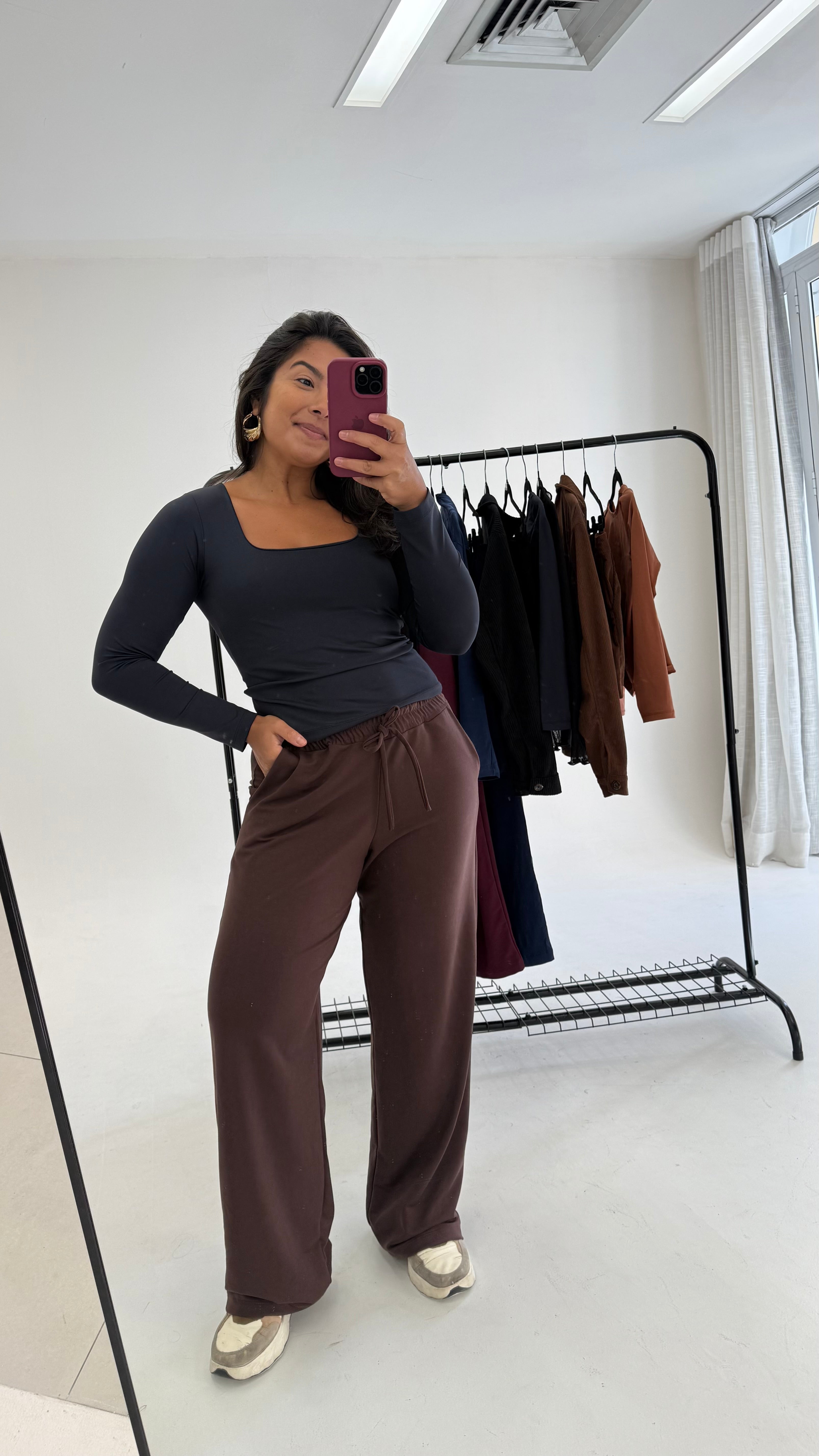 Blusa Poliamida Manga Longa - Preta