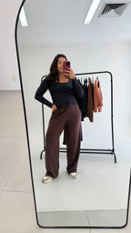 Calça Moletinho - Marrom