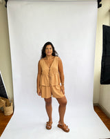 Blusa Belize Amarração - Caramelo