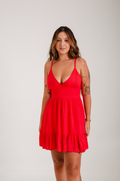 Vestido Curto Verano - Vermelho