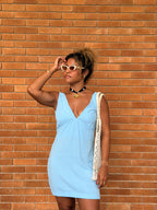 Vestido Brisa  - Azul Bebê