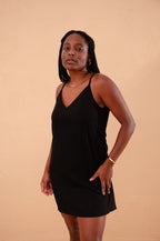 Vestido Natu Linho - Preto