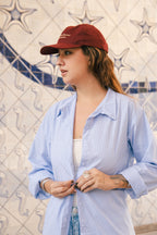 Camisão Listrado - Azul
