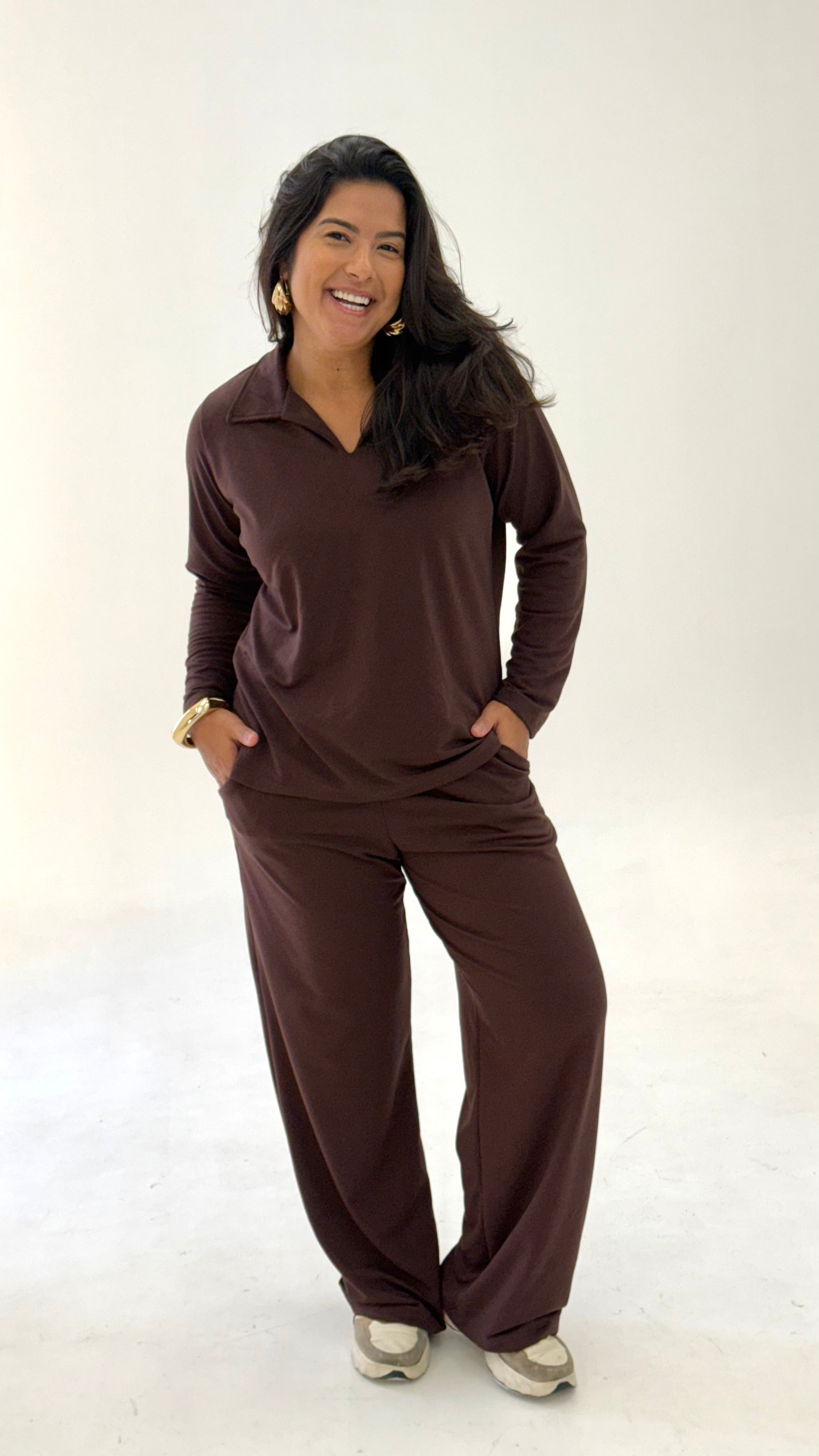 Conjunto Moletinho - Marrom