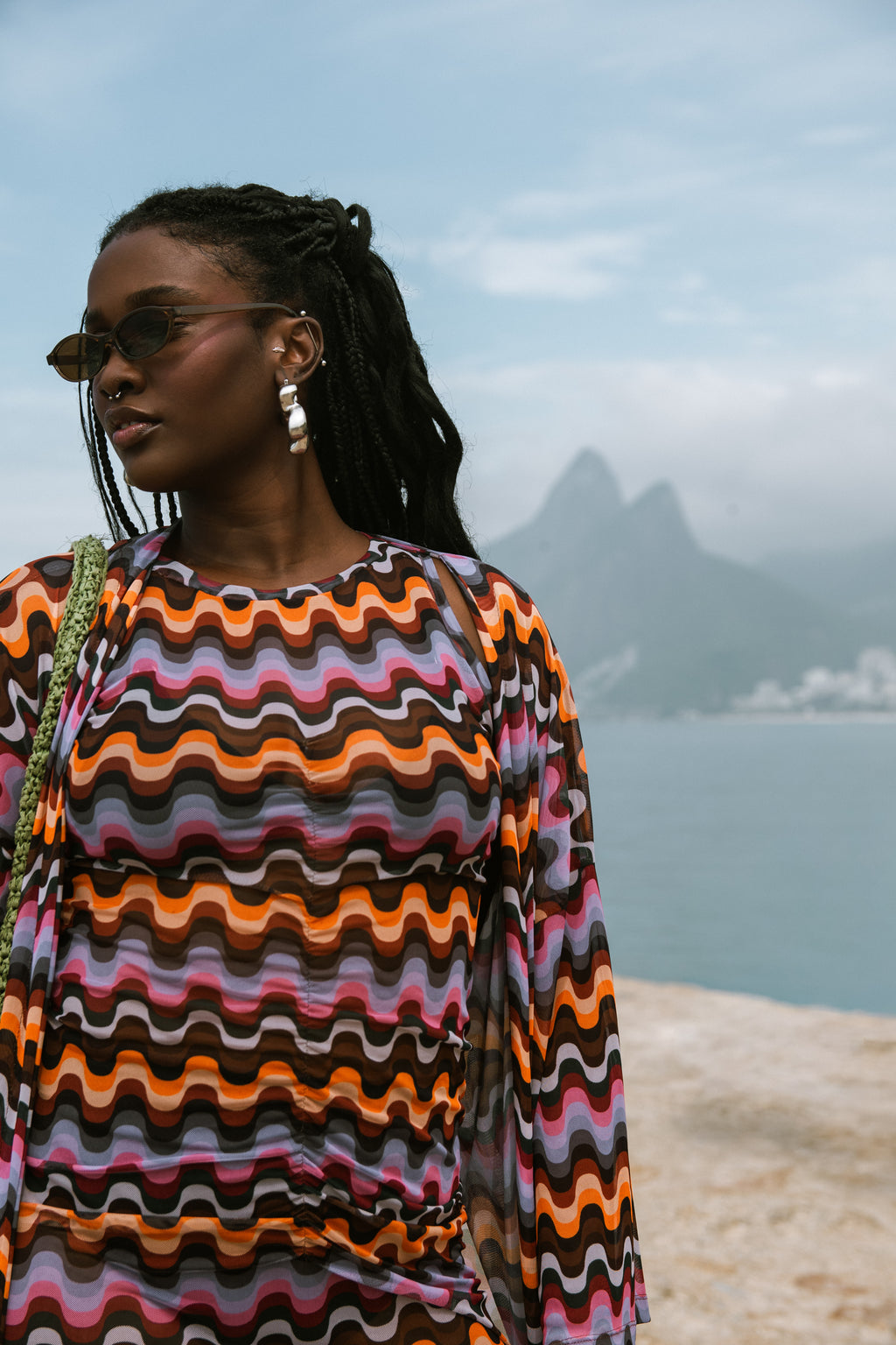 Vestido Curto Drapeado Tule - Rio 70