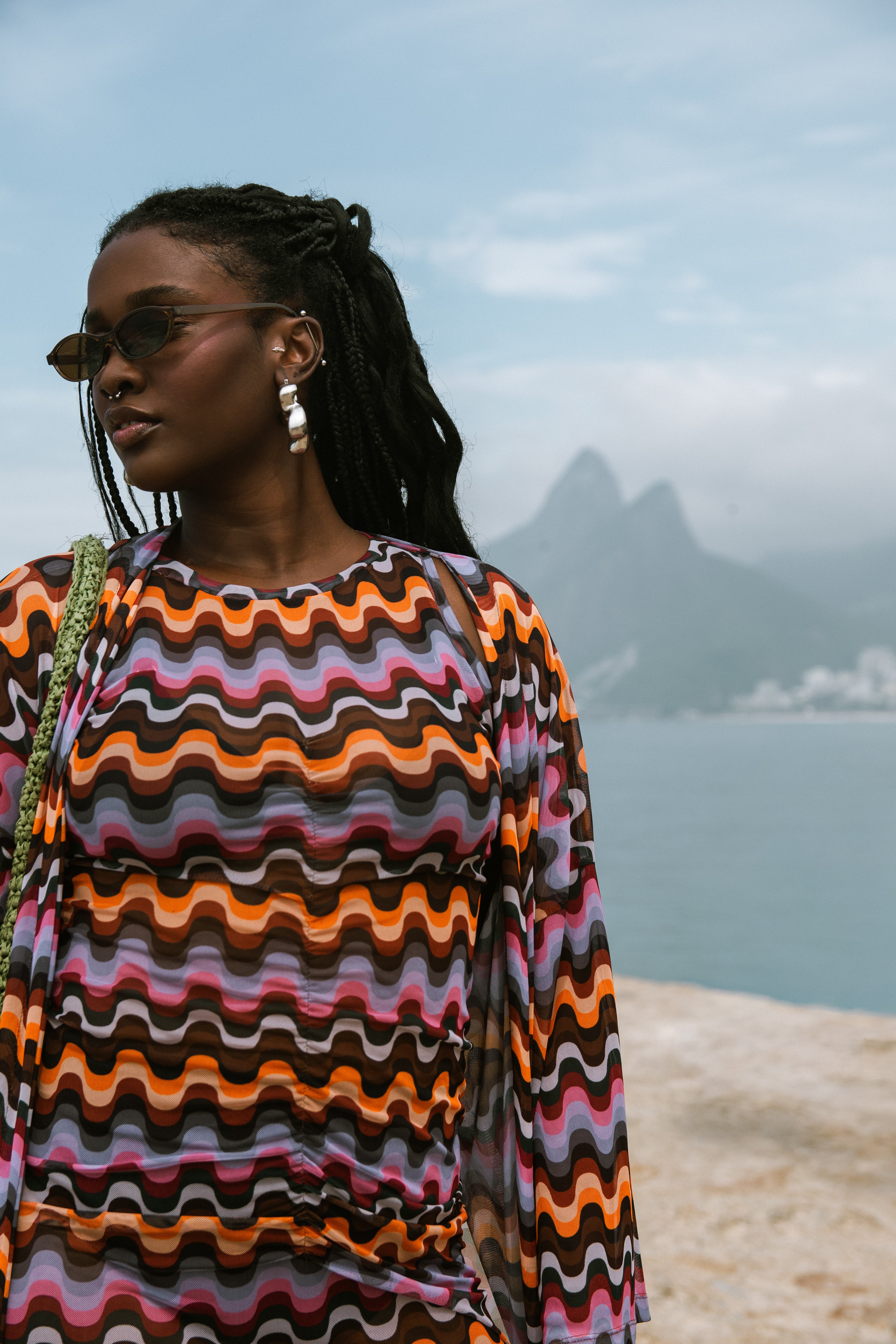 Vestido Curto Drapeado Tule - Rio 70
