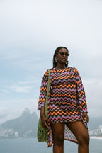 Vestido Curto Drapeado Tule - Rio 70