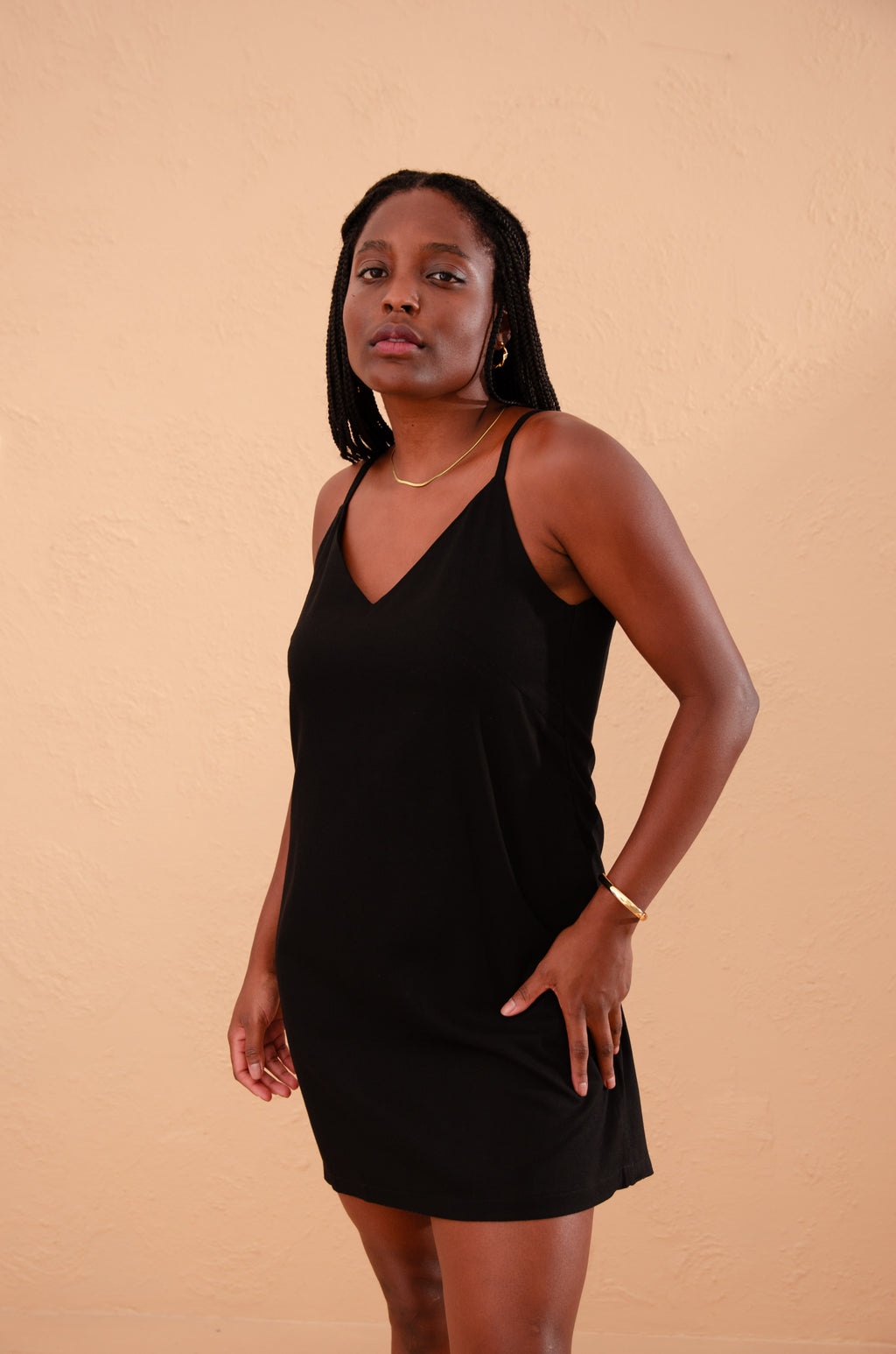 Kit Vestido Natu - Verde Militar e Preto