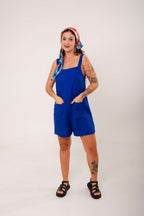 Macaquinho de Linho - Azul Royal