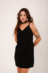 Vestido Natu Linho - Preto