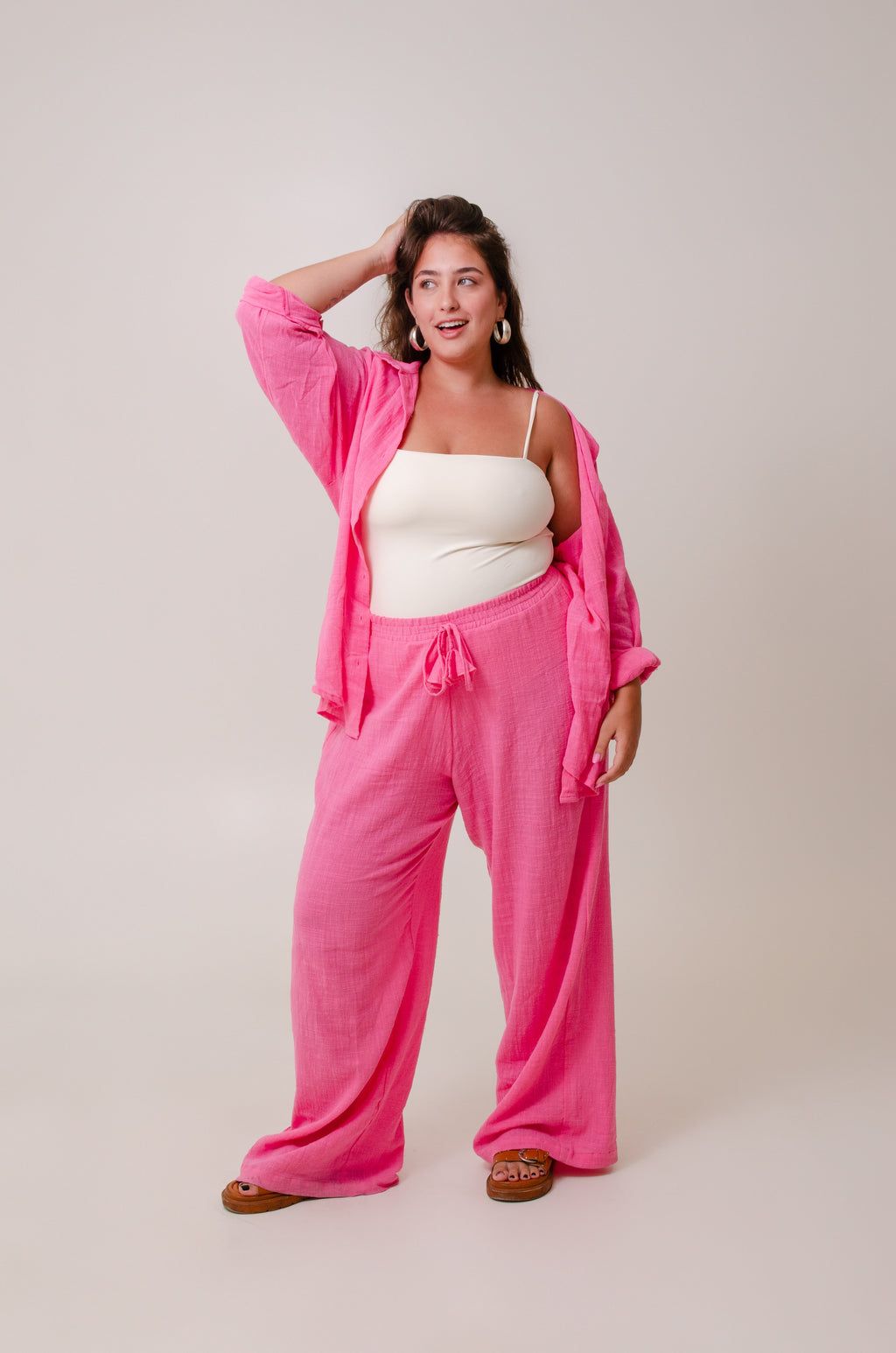 Conjunto Calça Levíssima + Camisão Levíssimo - Rosa