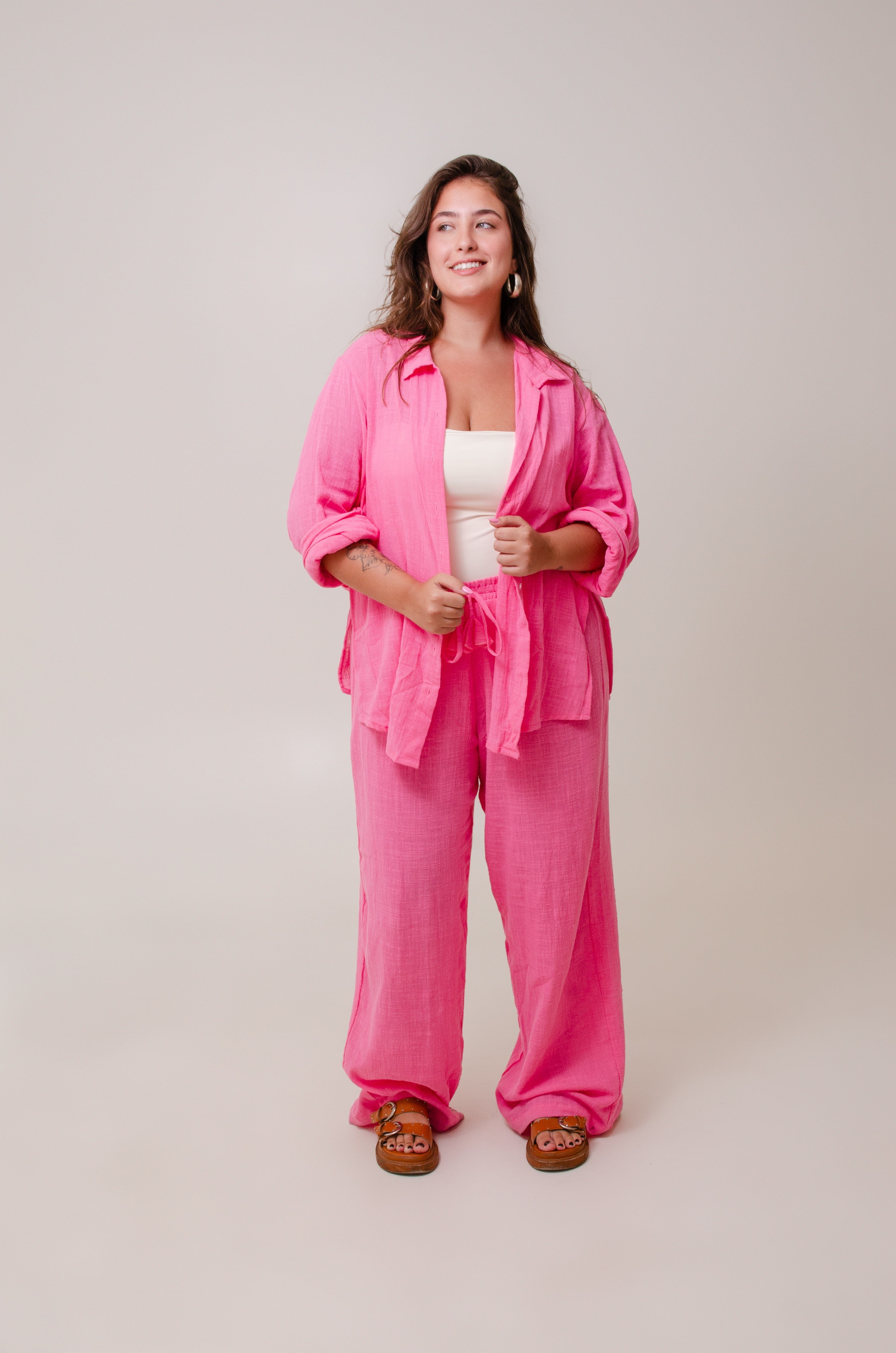 Conjunto Calça Levíssima + Camisão Levíssimo - Rosa