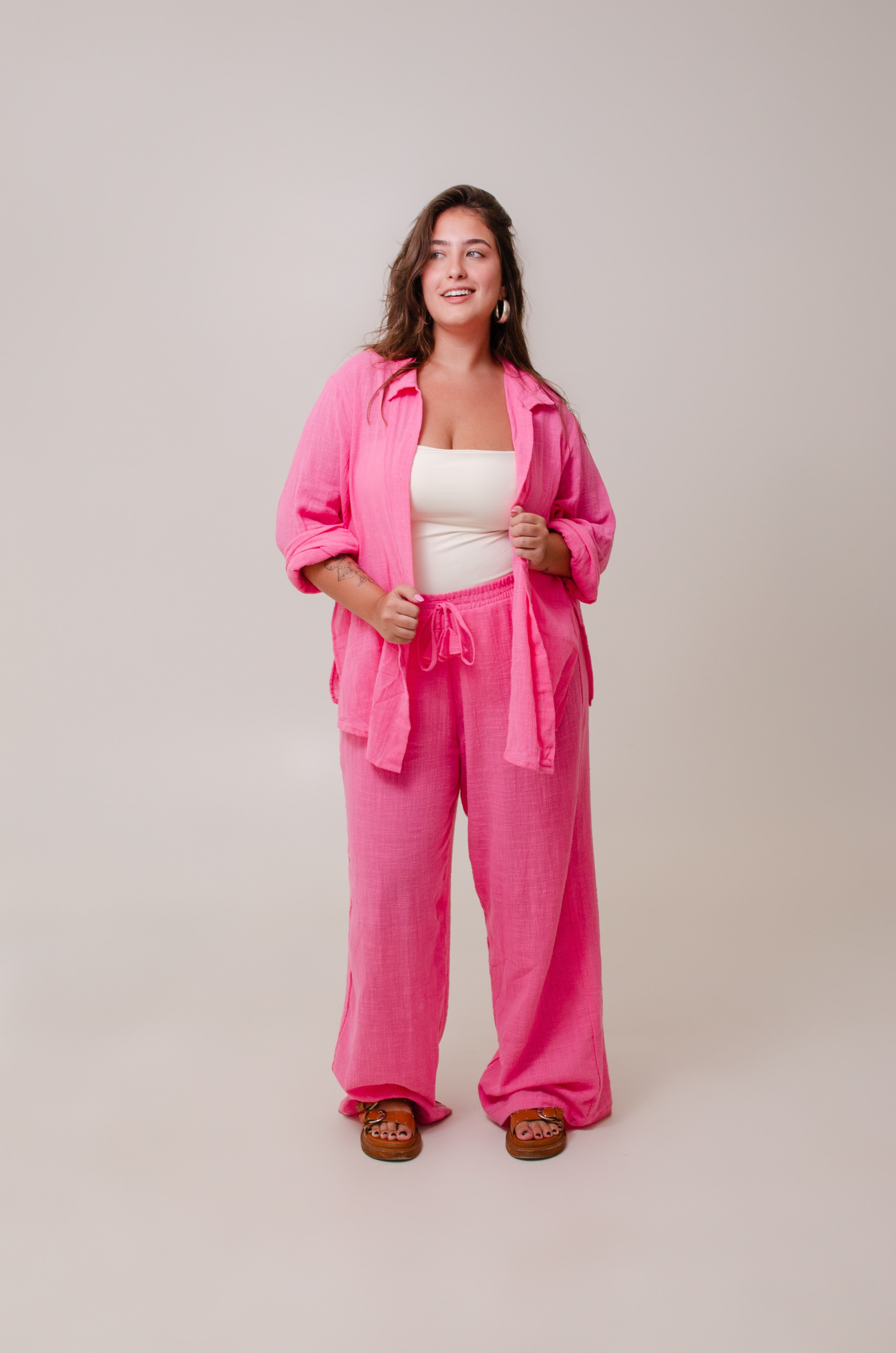 Conjunto Calça Levíssima + Camisão Levíssimo - Rosa