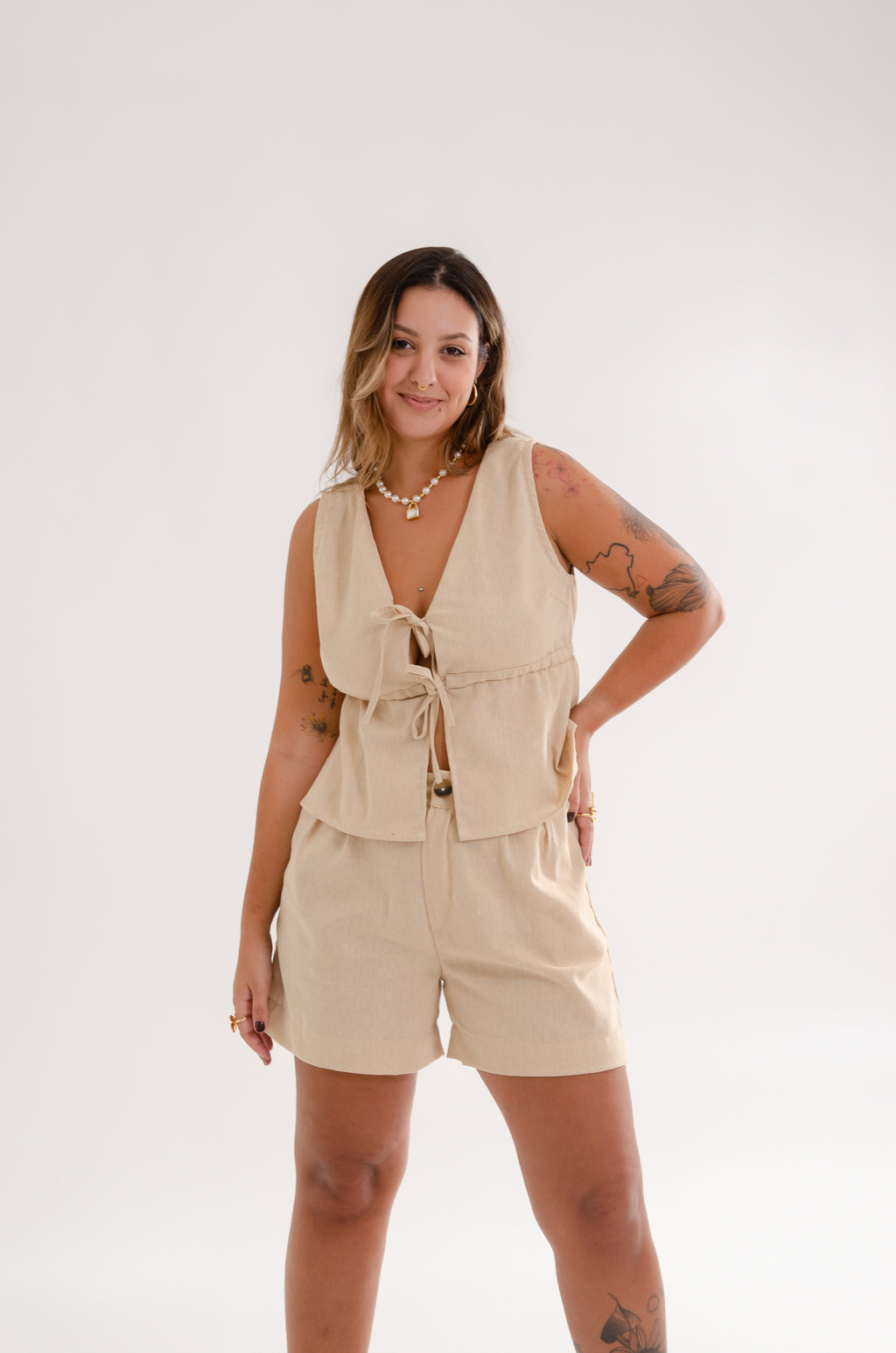Blusa Poente - Areia