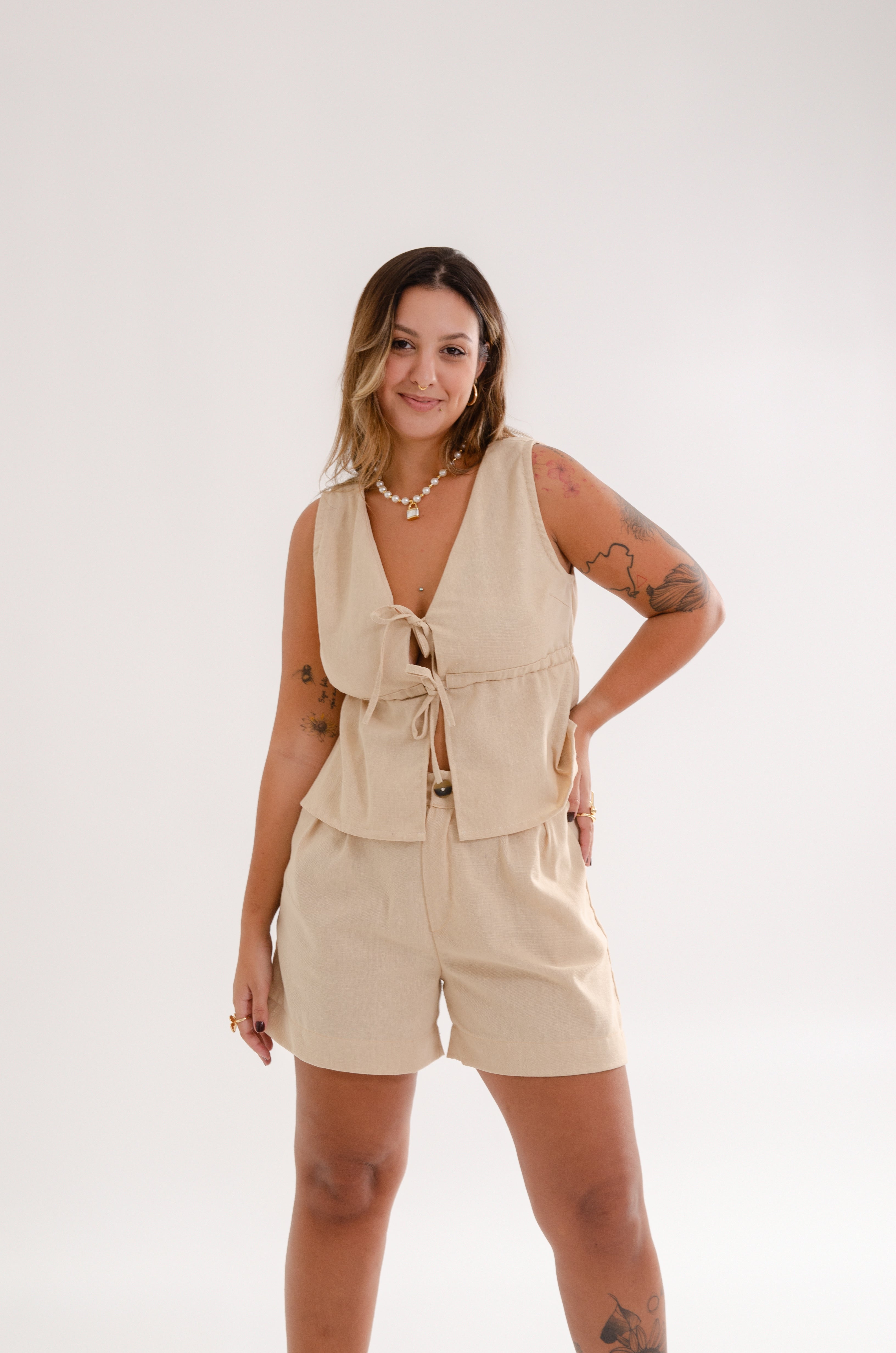 Blusa Poente - Areia