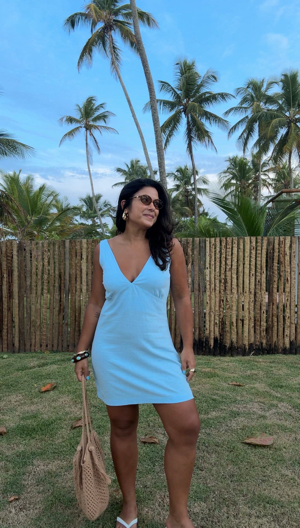 Vestido Brisa  - Azul Bebê