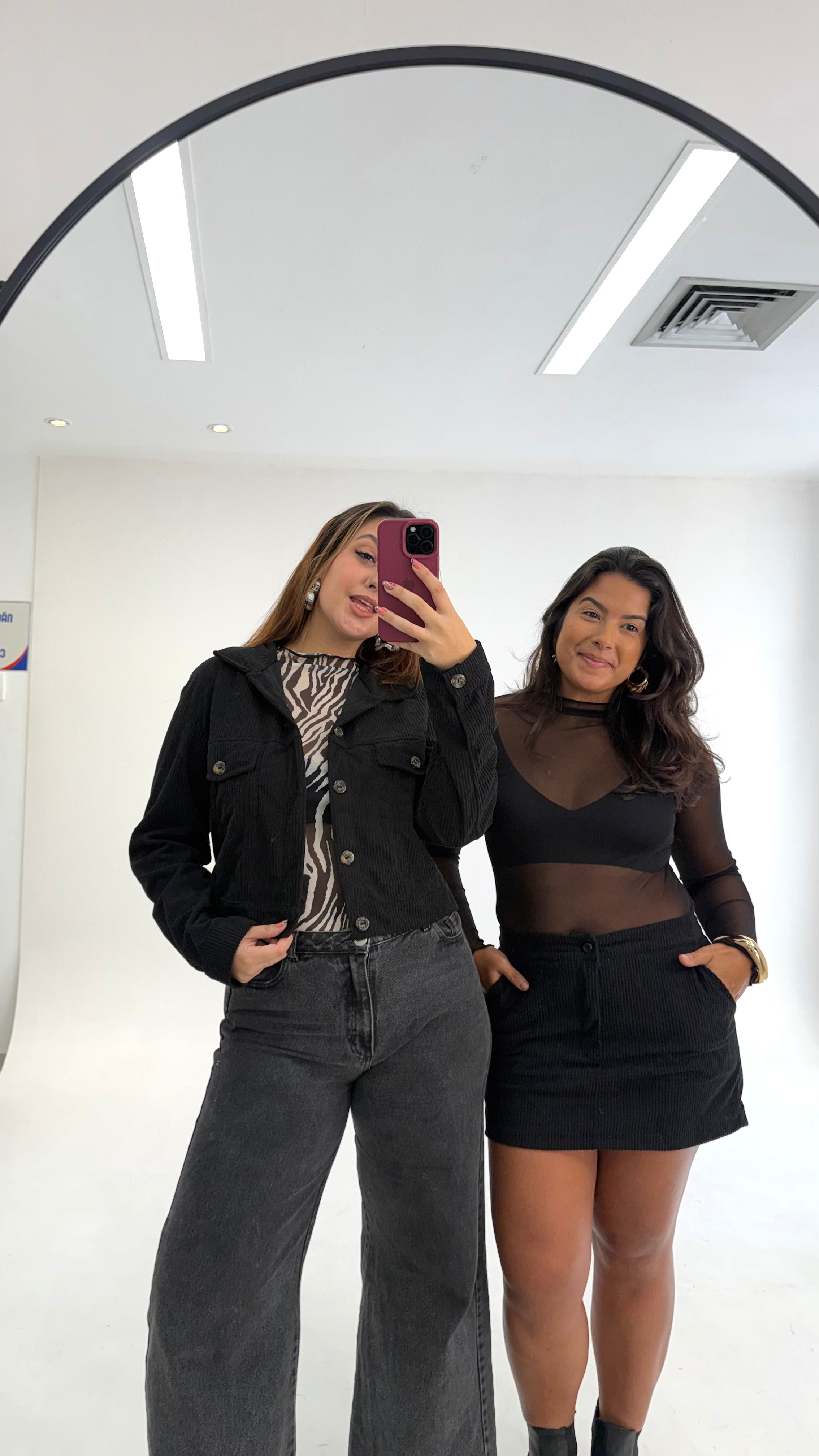 Blusa Tule Manga Comprida - Preta