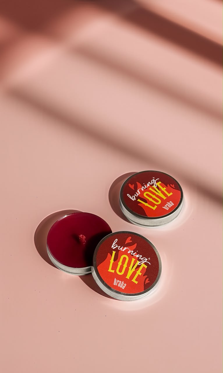 (BRINDE) Vela Burning Love 20g Braba Club