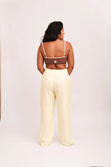 Calça Alfaiataria Essence - Amarelo Lima