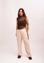 Calça Alfaiataria Essence - Areia