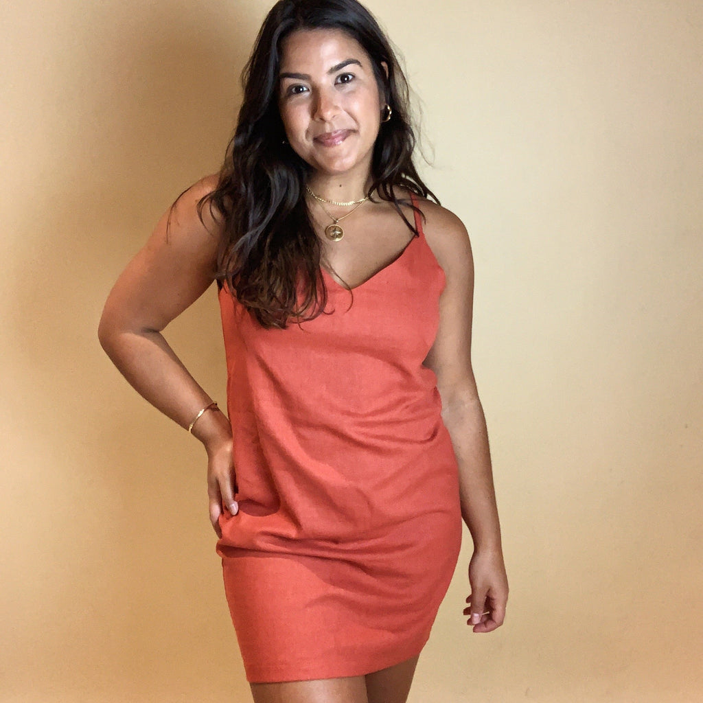 Vestido Natu Linho - Terra