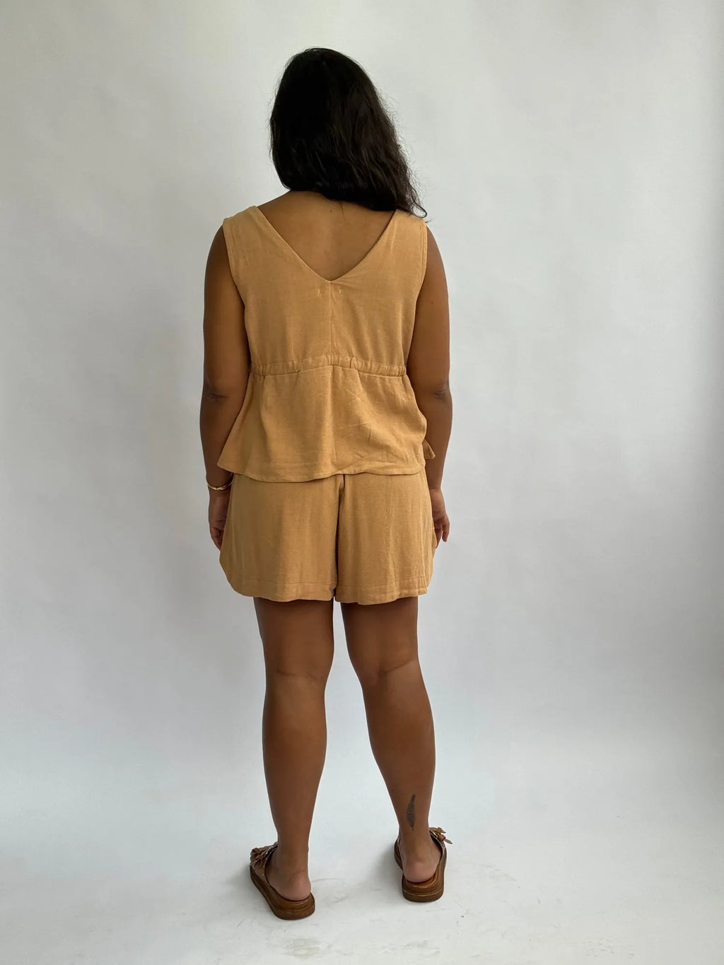 Blusa Belize Amarração - Caramelo