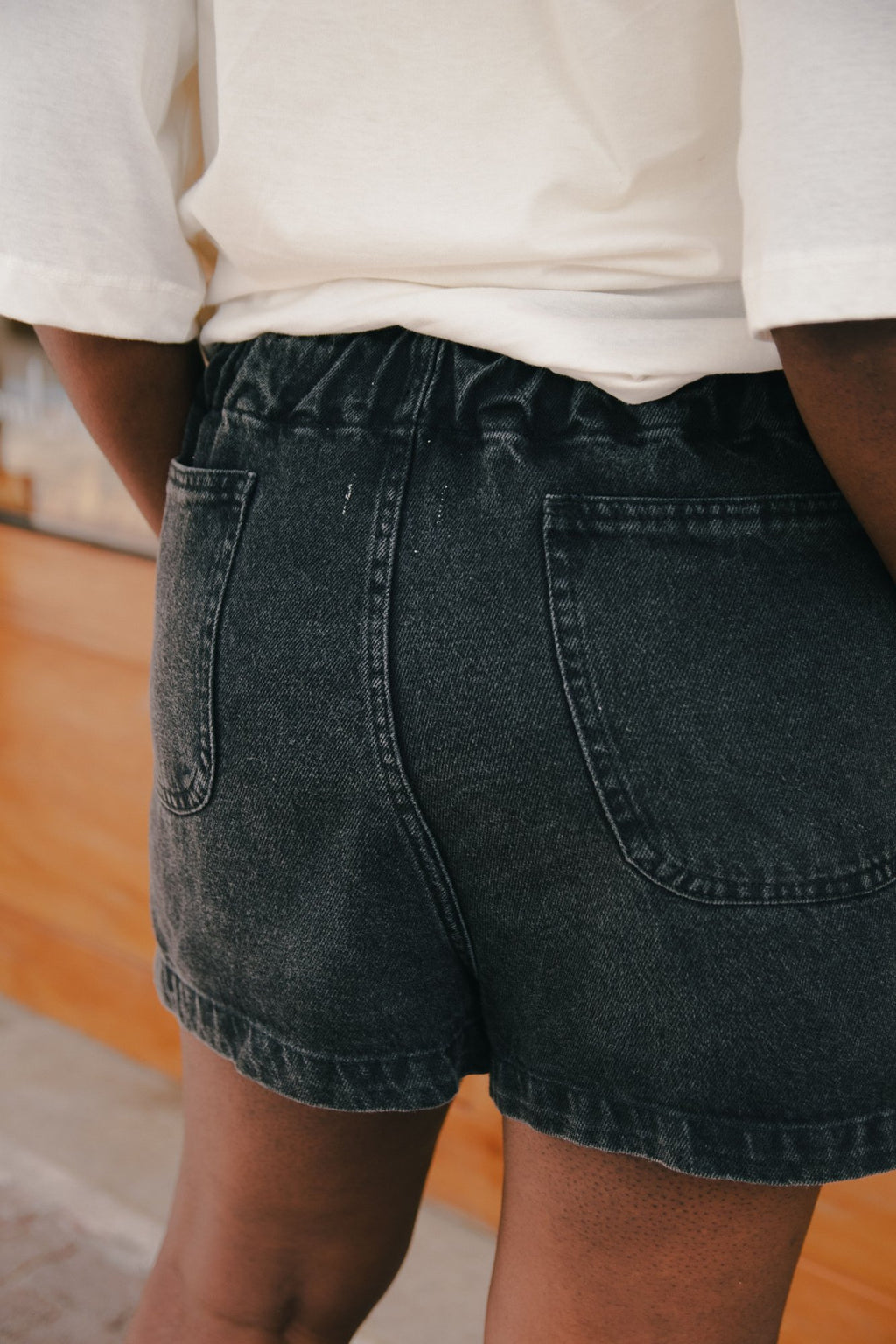 Short Jeans Elástico - Black Jeans