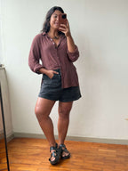 Short Jeans Elástico - Black Jeans