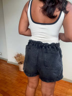 Short Jeans Elástico - Black Jeans