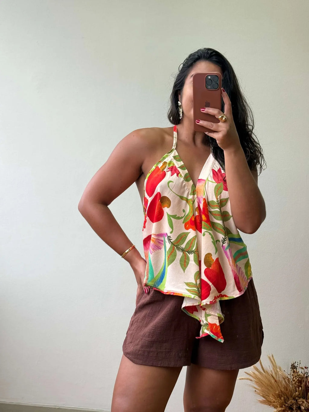 Blusa lenço Tropicana