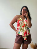 Blusa lenço Tropicana