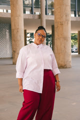 Camisão Listrado - Rosa