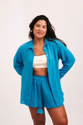 Conjunto Levíssimo Azul - Short + Camisão