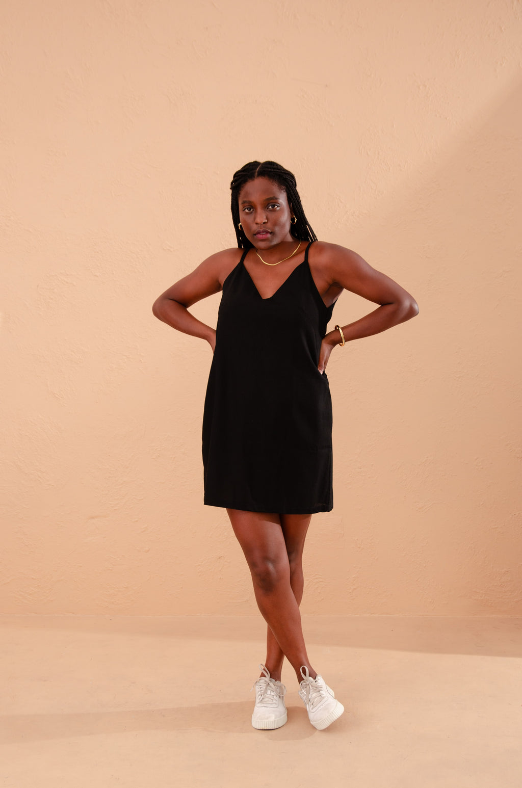 Vestido Natu Linho - Preto