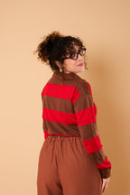 Kit 2 Suéters Tricot - Vermelho/Rosa & Vermelho/Marrom