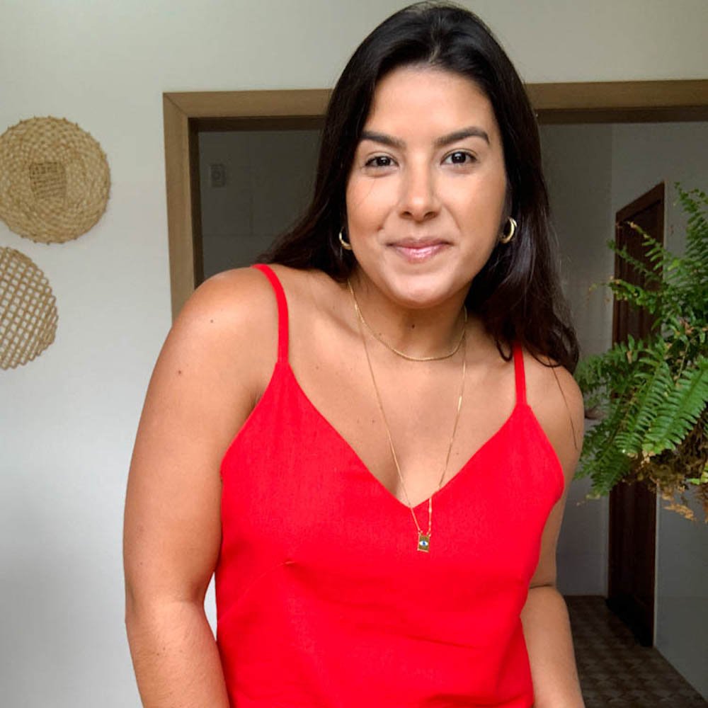 Vestido Natu Linho - Vermelho