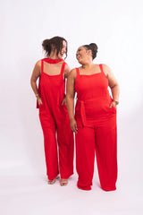 Macacão Linho Clássico - Vermelho