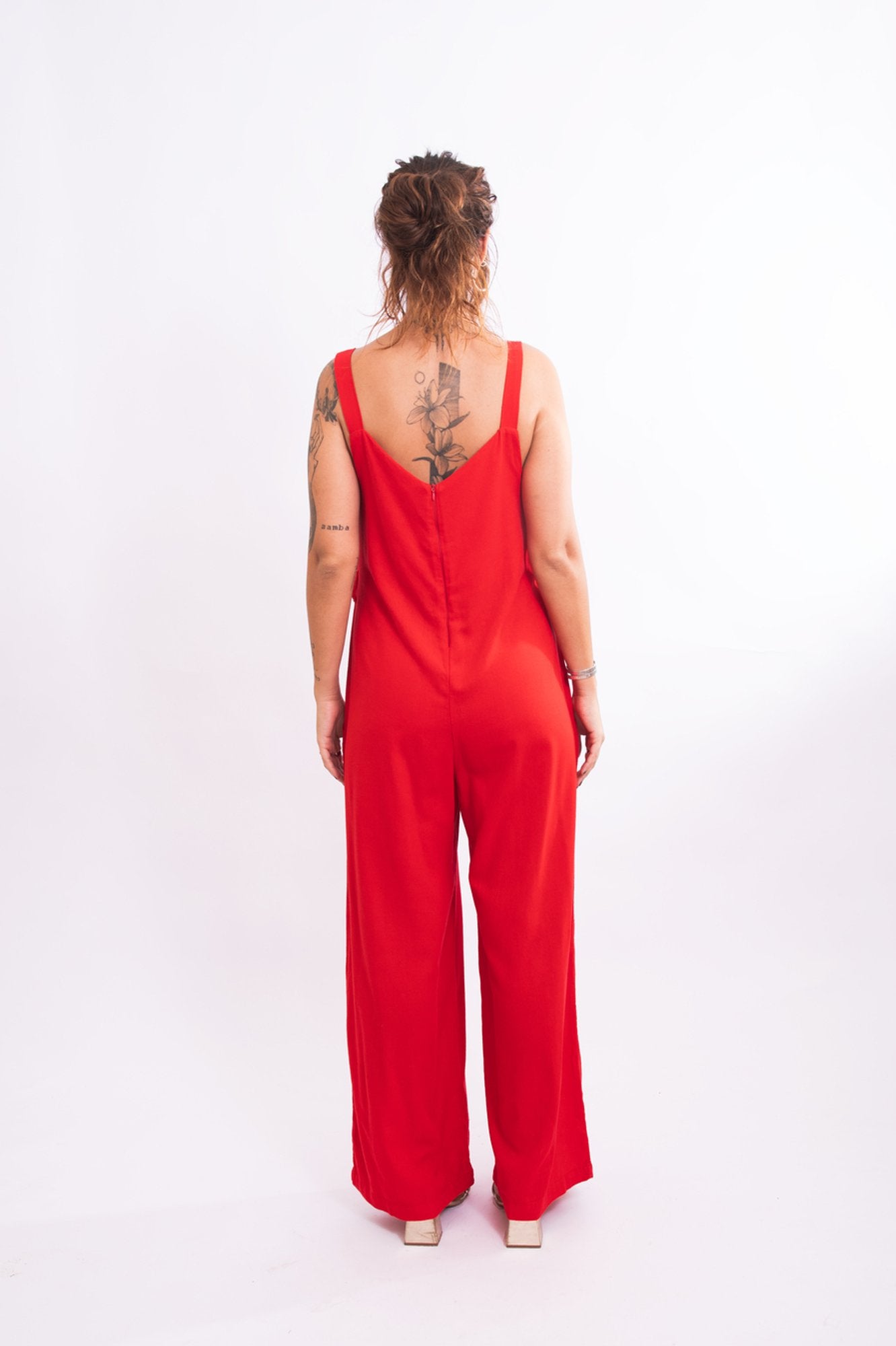 Macacão Linho Clássico - Vermelho