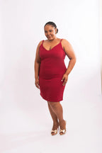 Vestido Natu Linho - Vinho